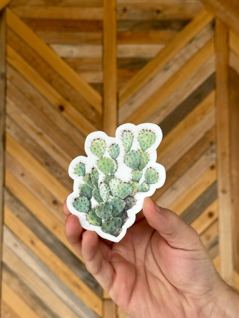 Prickly Pear Cactus Sticker