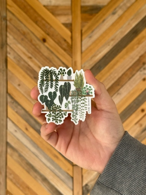 Plants on a Shelf sticker